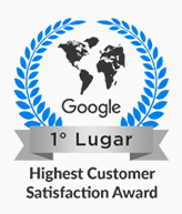 Google 1° Lugar - Highest Customer Satisfaction Award