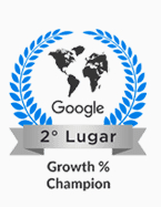 Google 2° Lugar - Growth % Champion