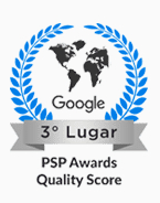 Google 3° Lugar - PSP Awards Quality Score